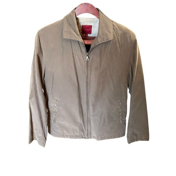 Vintage Cole Haan Country Lightweight Jacket Suede Trim 1990s Size Small - Picture 3 of 14